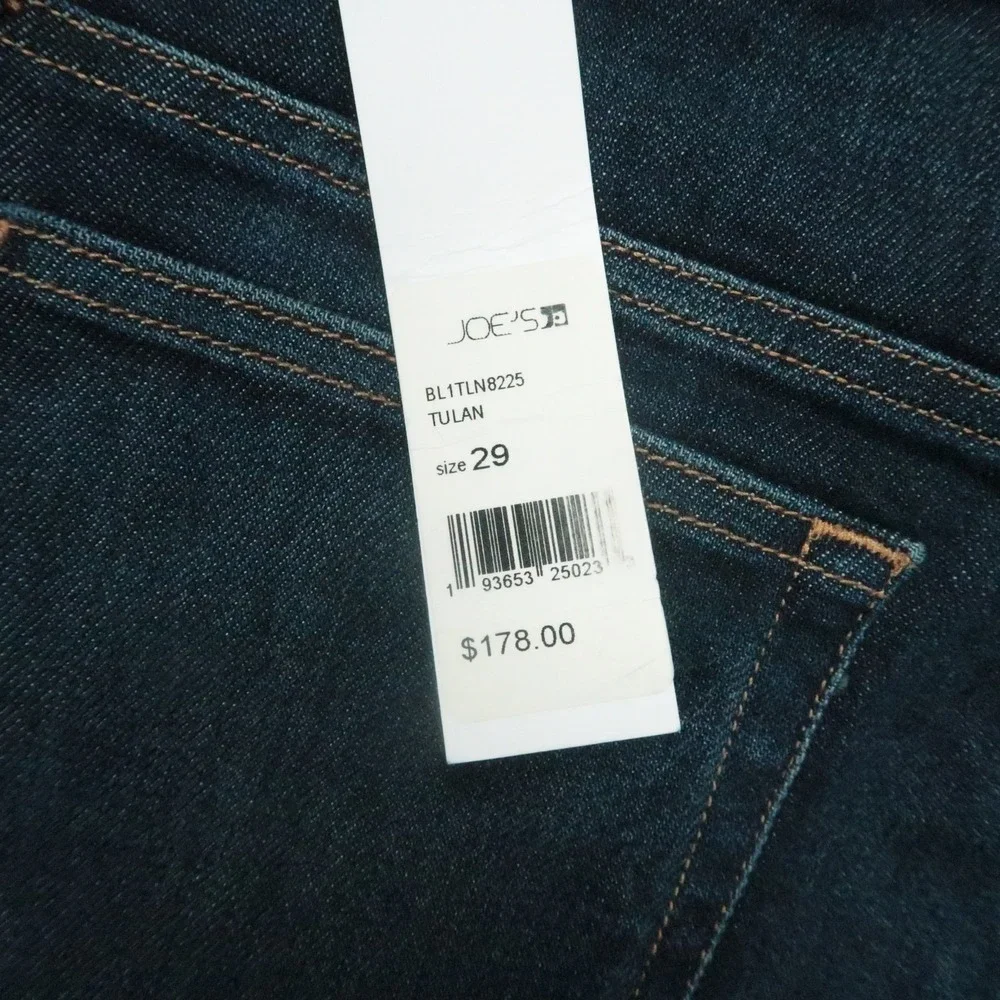 Joes Jeans Mens 29x34 Blue The Brixton Straight Narrow Kinetic Soft Denim NWT‎